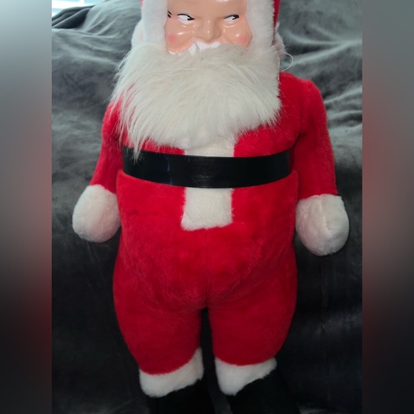 Parisi Creations 1960’s Santa Claus 42” Plush Hard Plastic Face Hard To Find - Picture 2 of 16